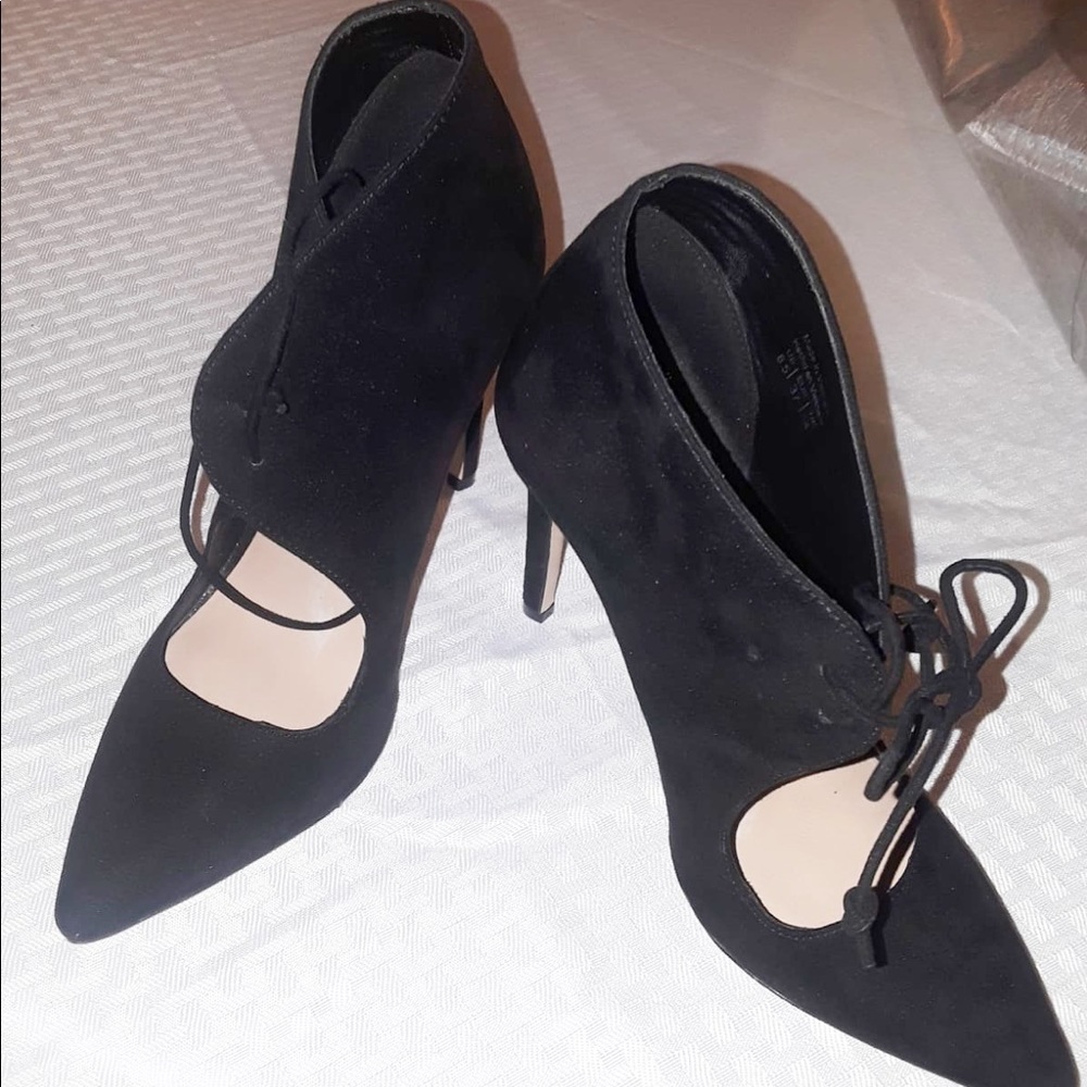 Aldo Lace Up Bootie Heel